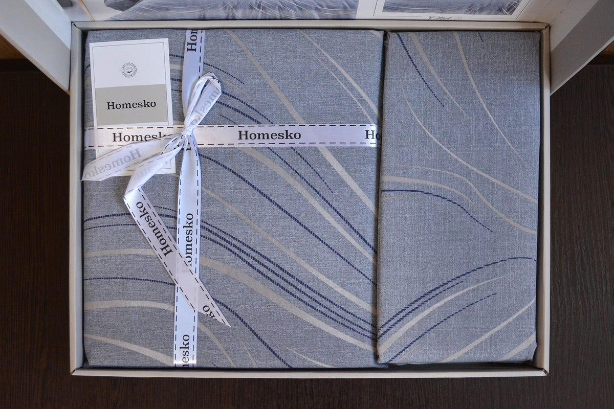 Постільна білизна First Choice Homesko Ranforse 160 х 220 см Donis Grey
