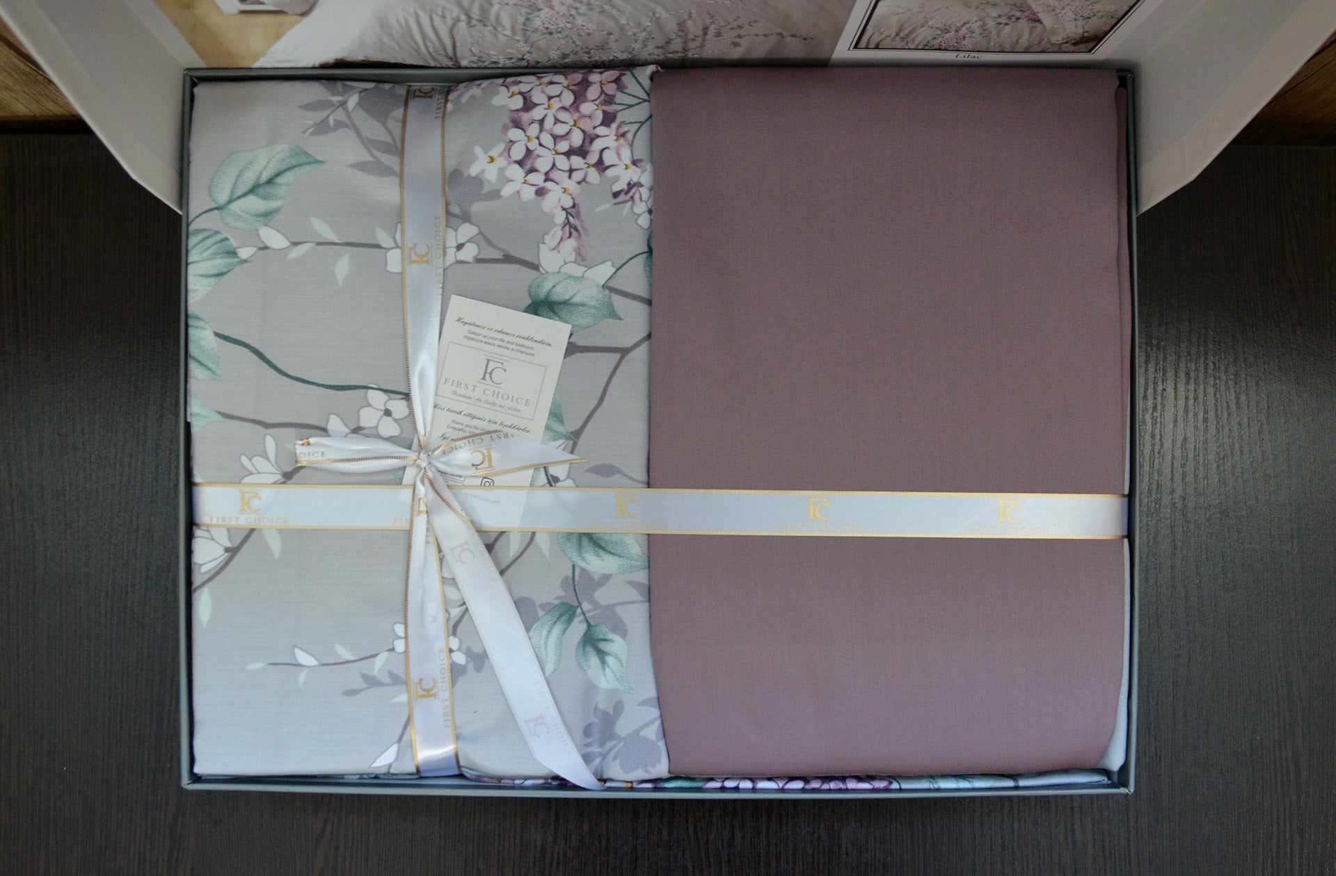 Постільна білизна First Choice Cotton Satin 160х220 Wisteria Lilac
