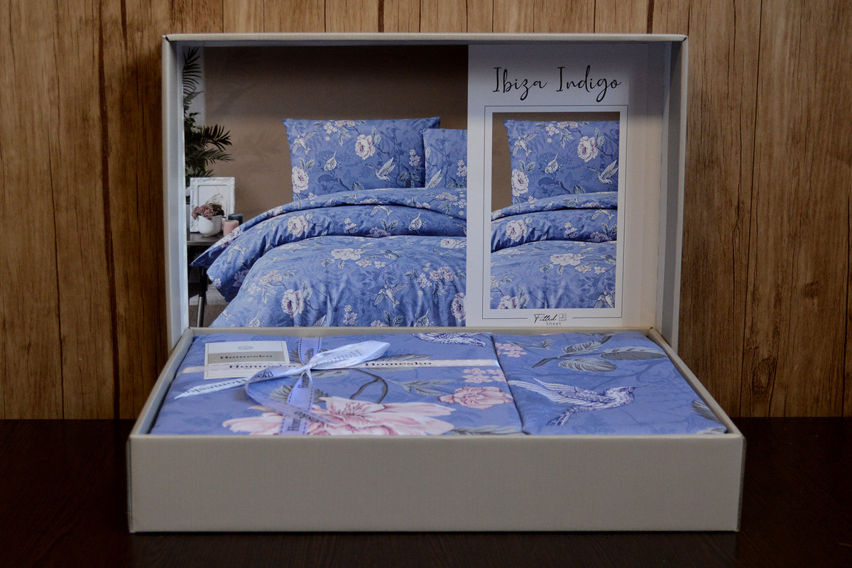 Постільна білизна First Choice Homesko Ranforse 200 х 220 см Ibiza Indigo