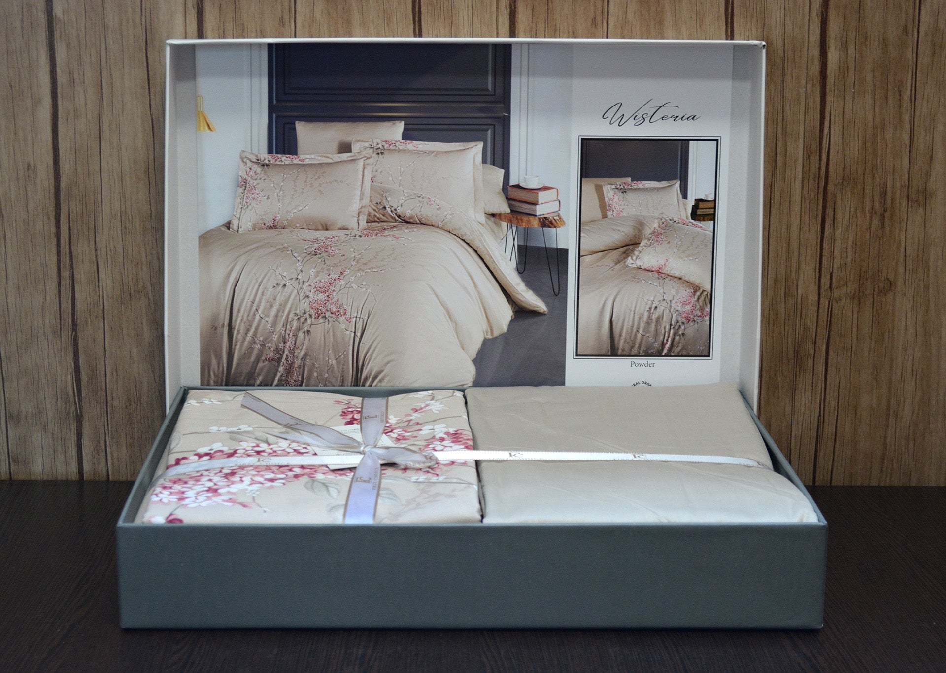 Постільна білизна First Choice Cotton Satin 200х220 Wisteria Powder