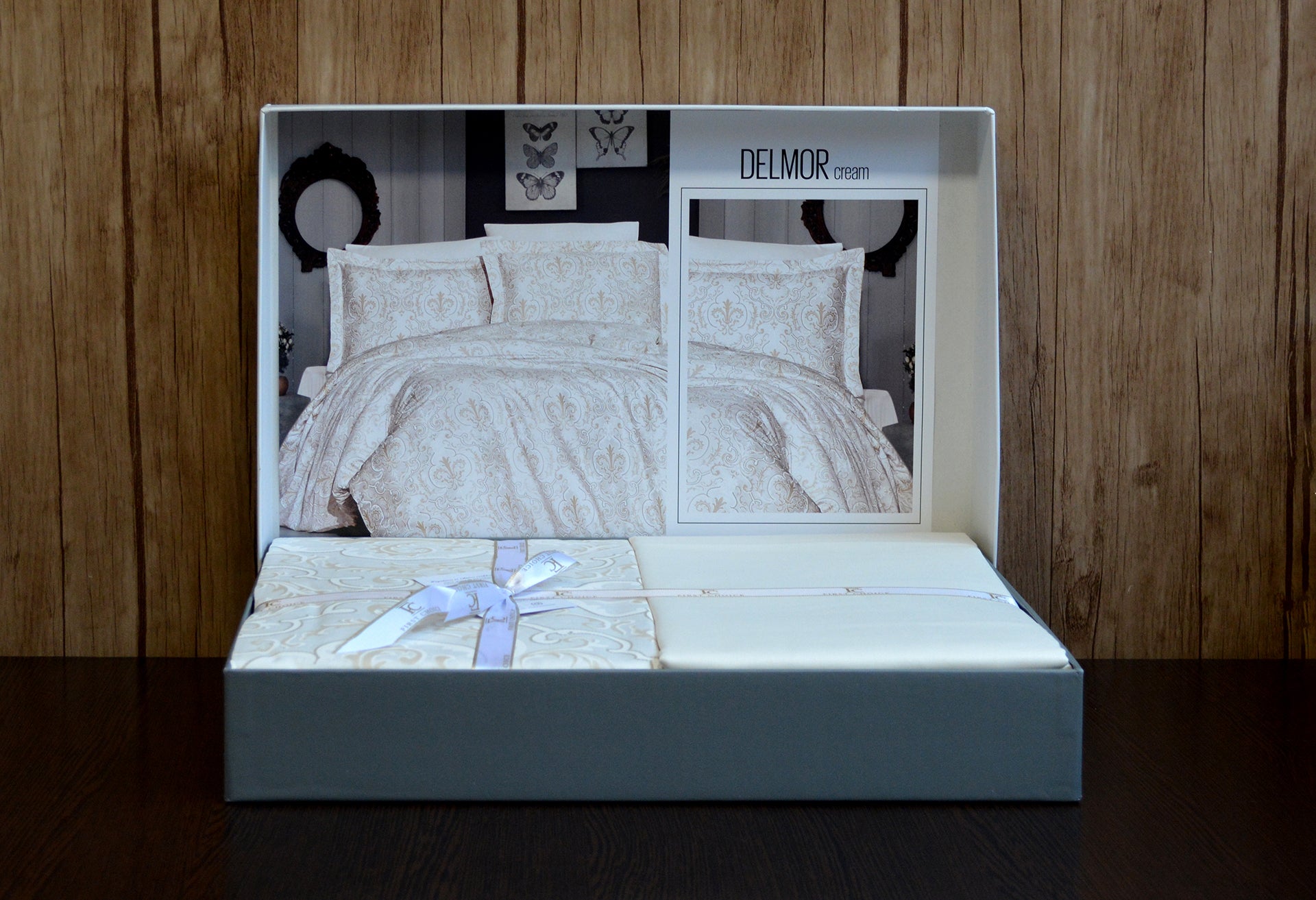 Постільна білизна First Choice Cotton Satin 160х220 Delmor Cream