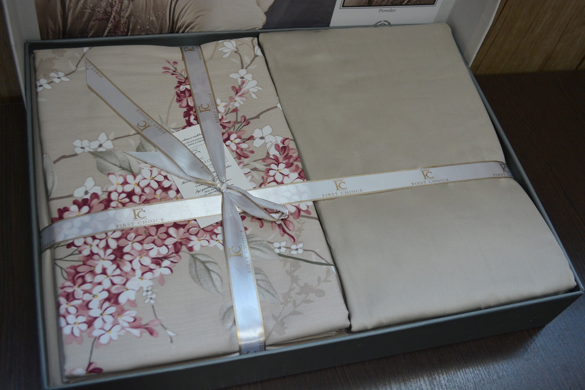 Постільна білизна First Choice Cotton Satin 200х220 Wisteria Powder