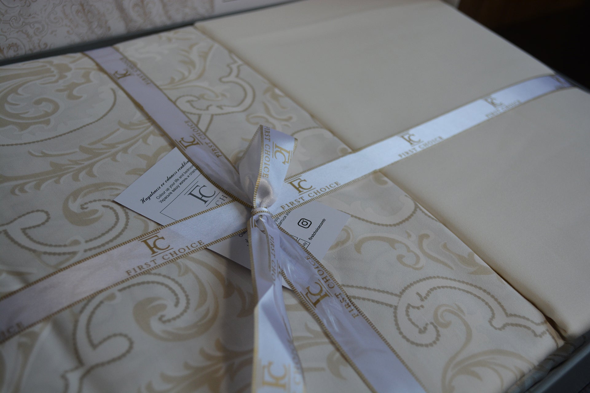 Постільна білизна First Choice Cotton Satin 160х220 Delmor Cream