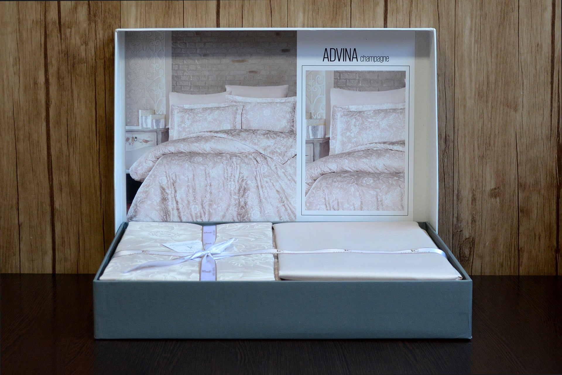 Постільна білизна First Choice Cotton Satin 200х220 Advina Champagne