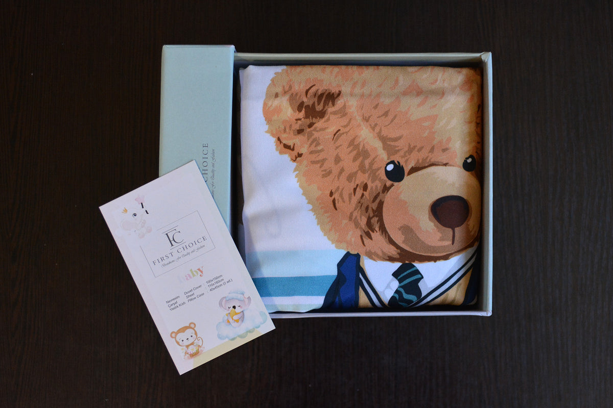 Постільна білизна для новонароджених First Choice Baby Digital Satin 100х150 см. Monty