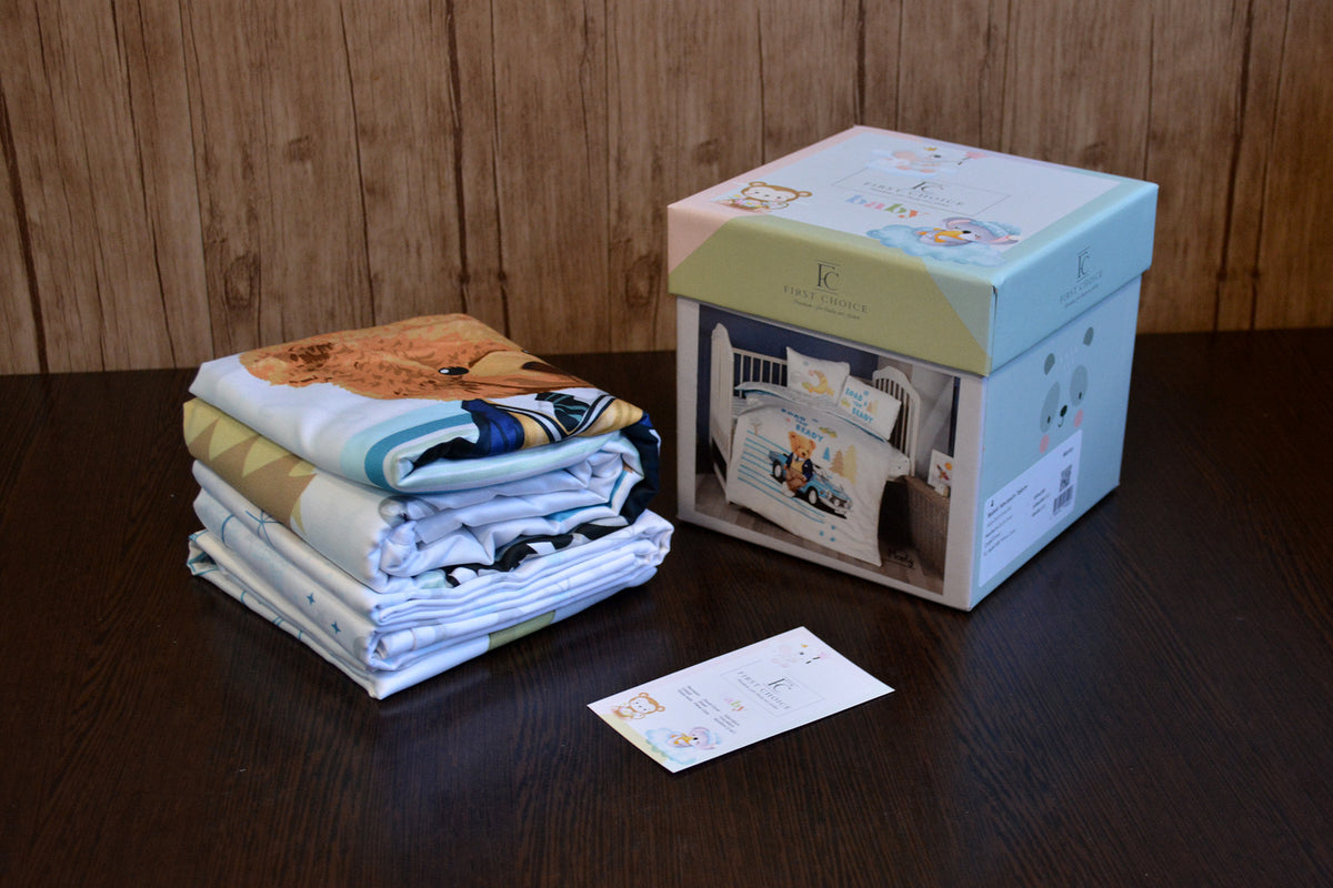 Постільна білизна для новонароджених First Choice Baby Digital Satin 100х150 см. Monty