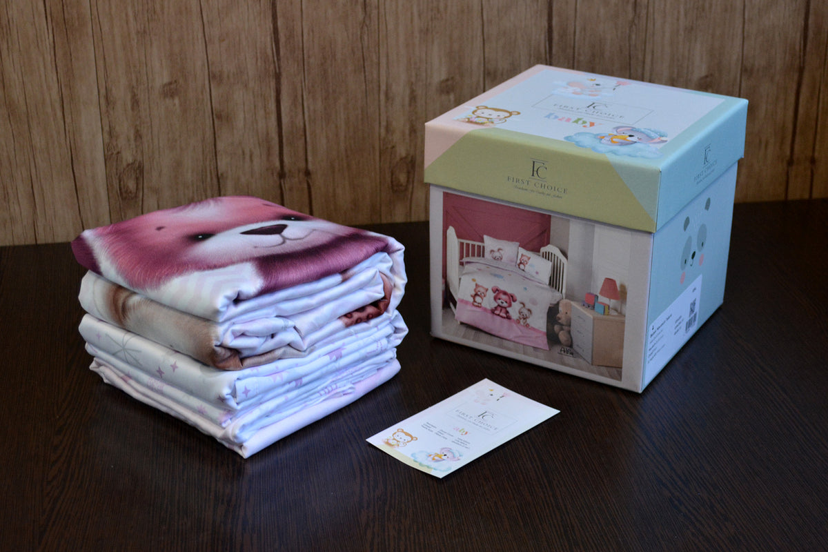 Постільна білизна для новонароджених First Choice Baby Digital Satin 100х150 см. Alfie