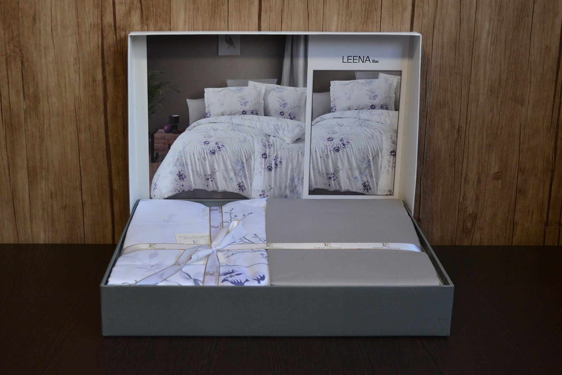 Постільна білизна First Choice Cotton Satin 160х220 Leena Lilac