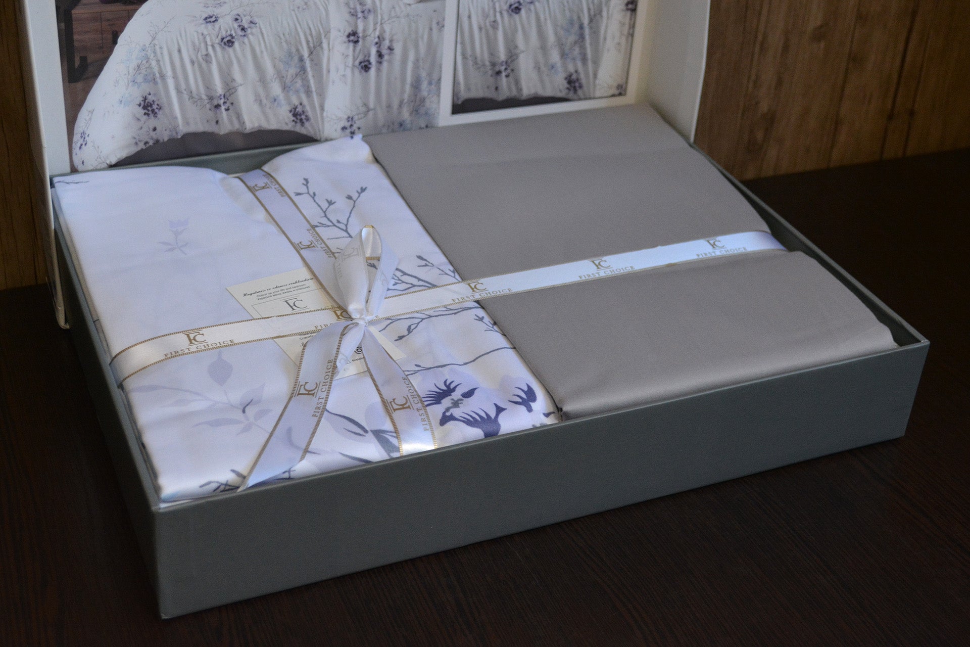 Постільна білизна First Choice Cotton Satin 160х220 Leena Lilac