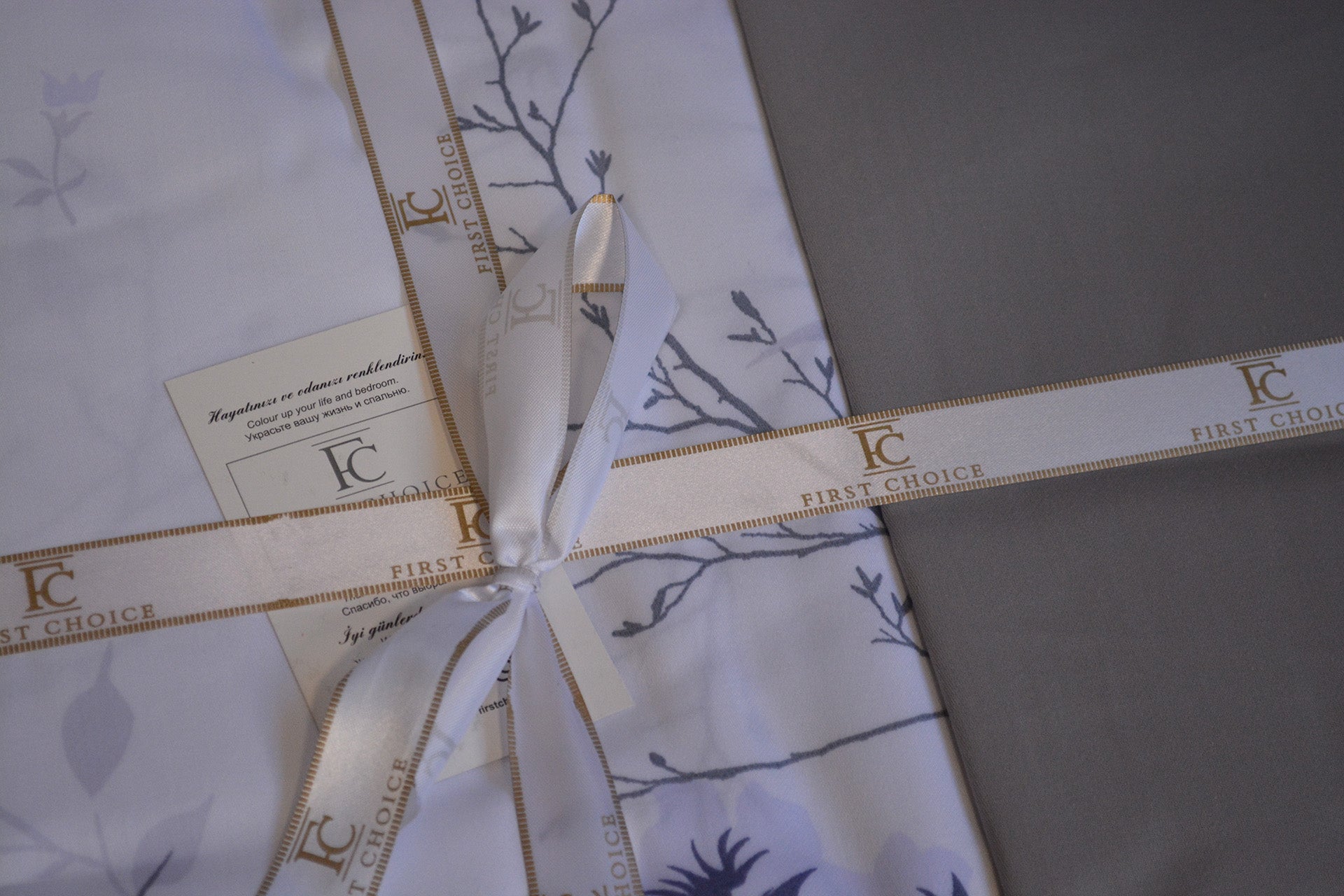 Постільна білизна First Choice Cotton Satin 160х220 Leena Lilac