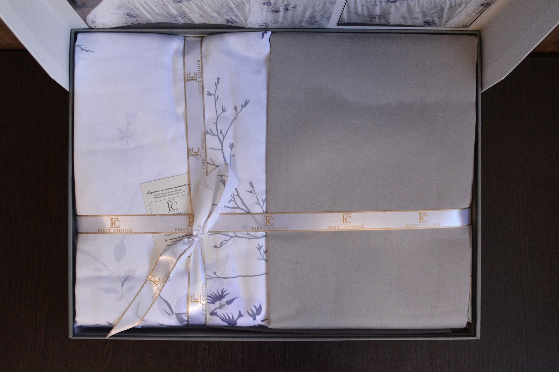 Постільна білизна First Choice Cotton Satin 160х220 Leena Lilac