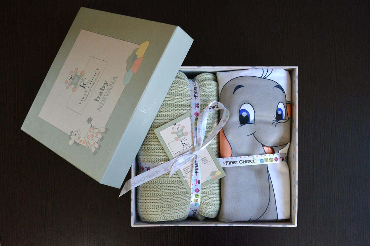 Постільна білизна для новонароджених з пледом First Choice Baby Digital Satin Nirvana 100х150 см. Safari