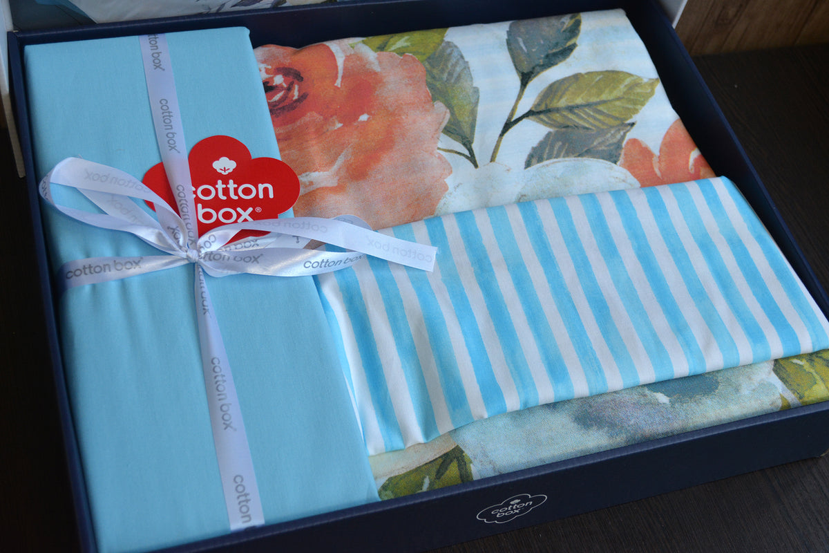 Комплект постільної білизни Cotton Box Maritime 160×220 Morgan Mavi