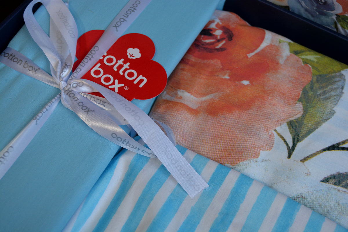 Комплект постільної білизни Cotton Box Maritime 160×220 Morgan Mavi