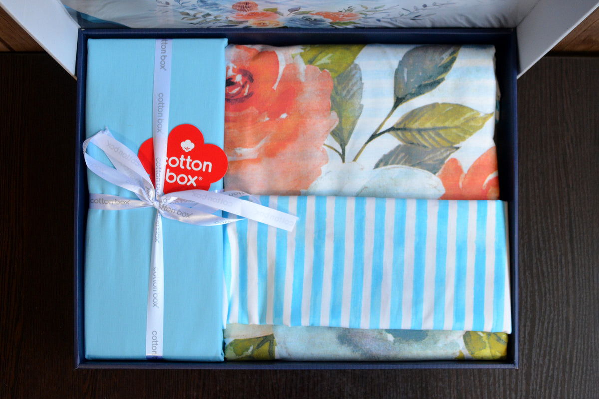 Комплект постільної білизни Cotton Box Maritime 160×220 Morgan Mavi