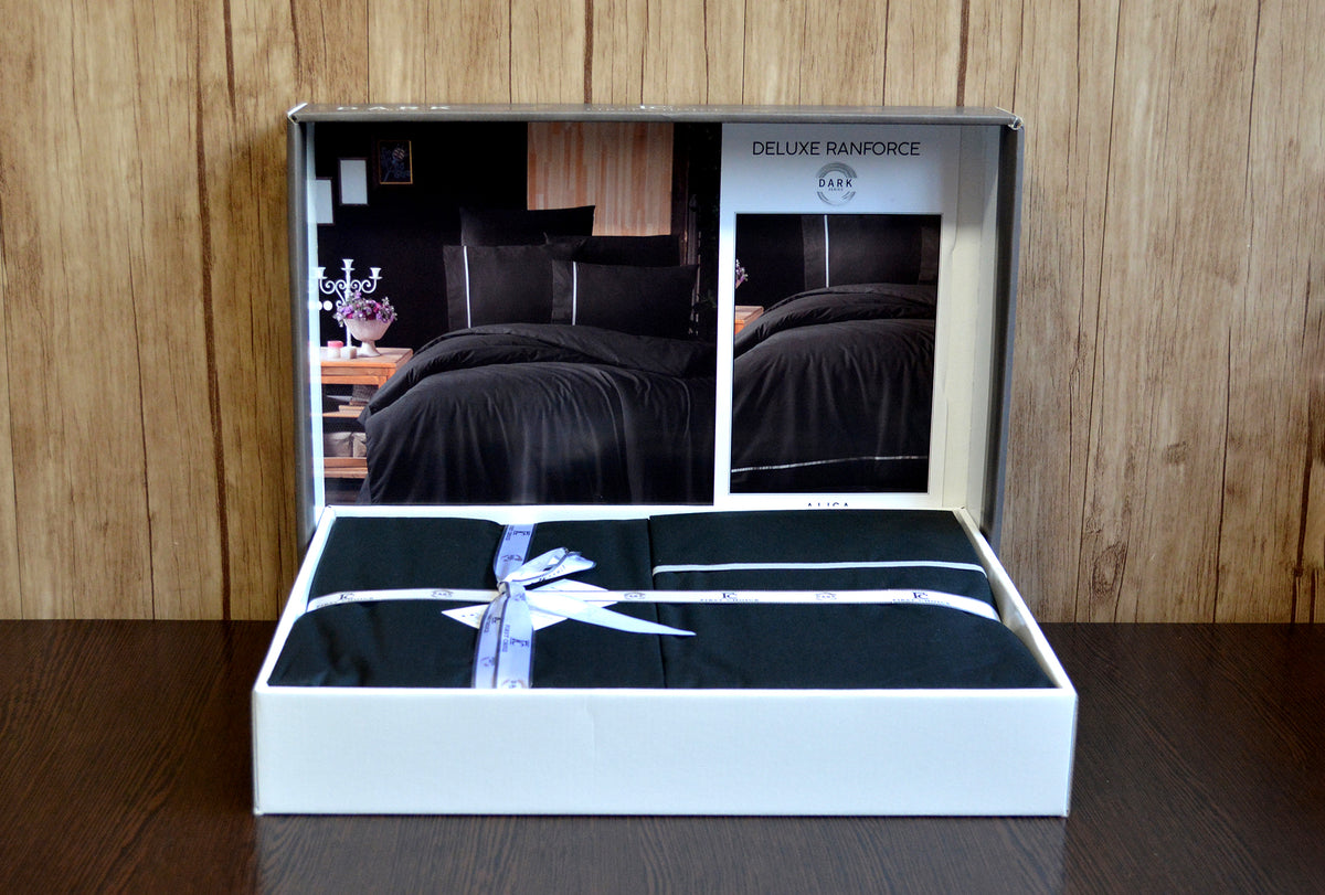 Постільна білизна First Choice Ranforce Deluxe DARK 200 х 220 см Alisa Black