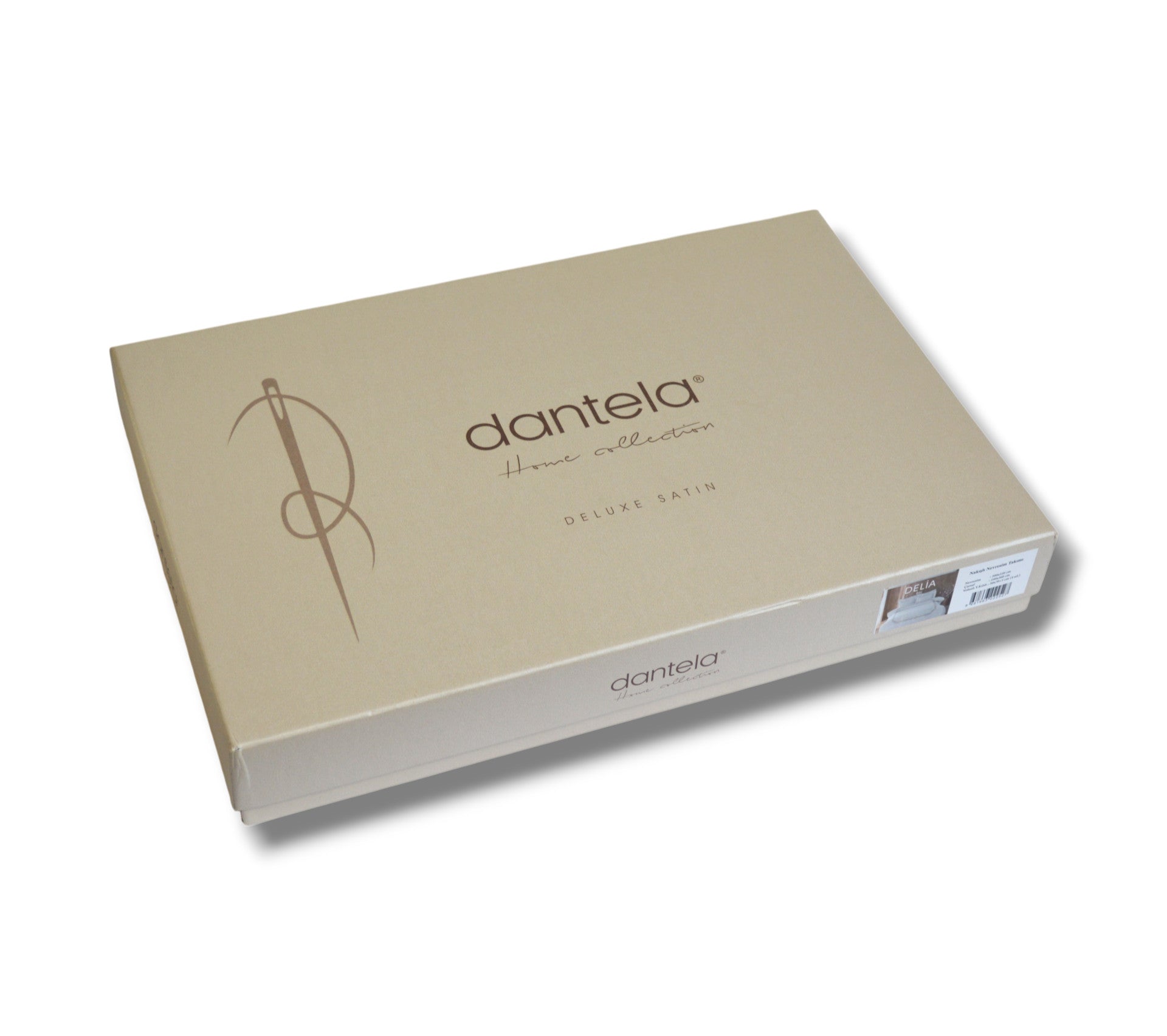 Комплект постільної білизни Dantela Digital Satin 200х220 см Delia Bej