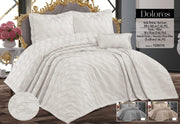 Покривало з бахромою Kayra 240х260 см. Dolores Cream