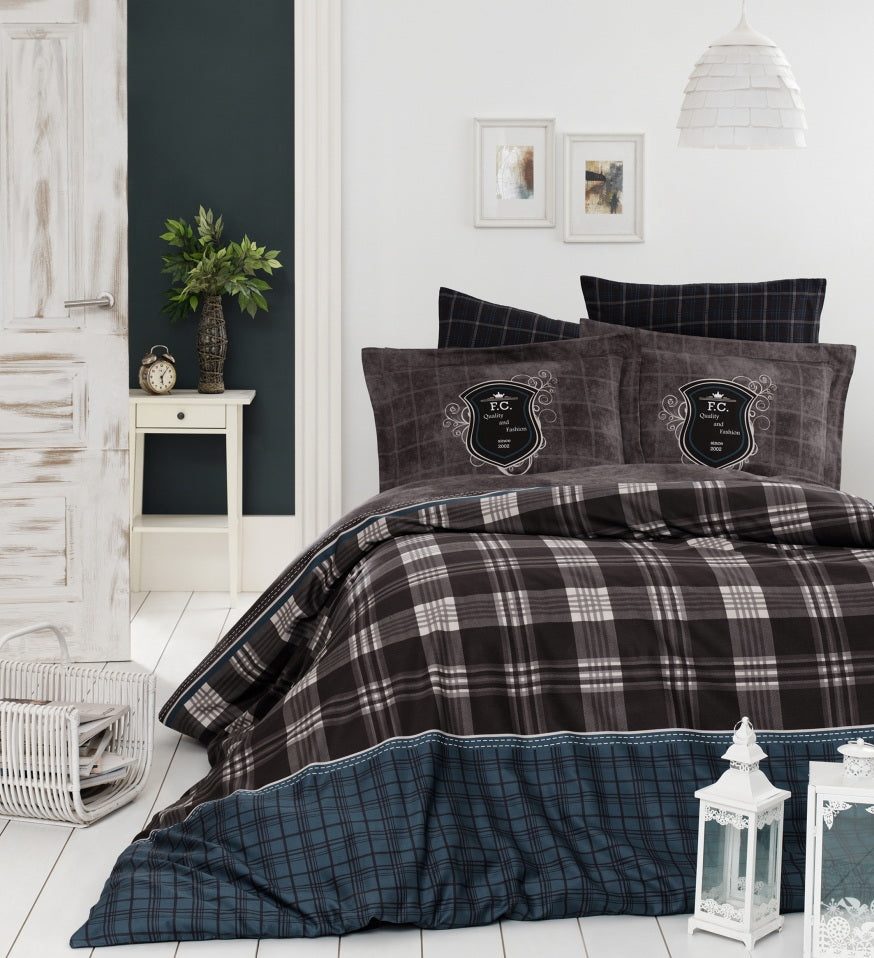 Постільна білизна First Choice Cotton Satin 200х220  Doris Brown