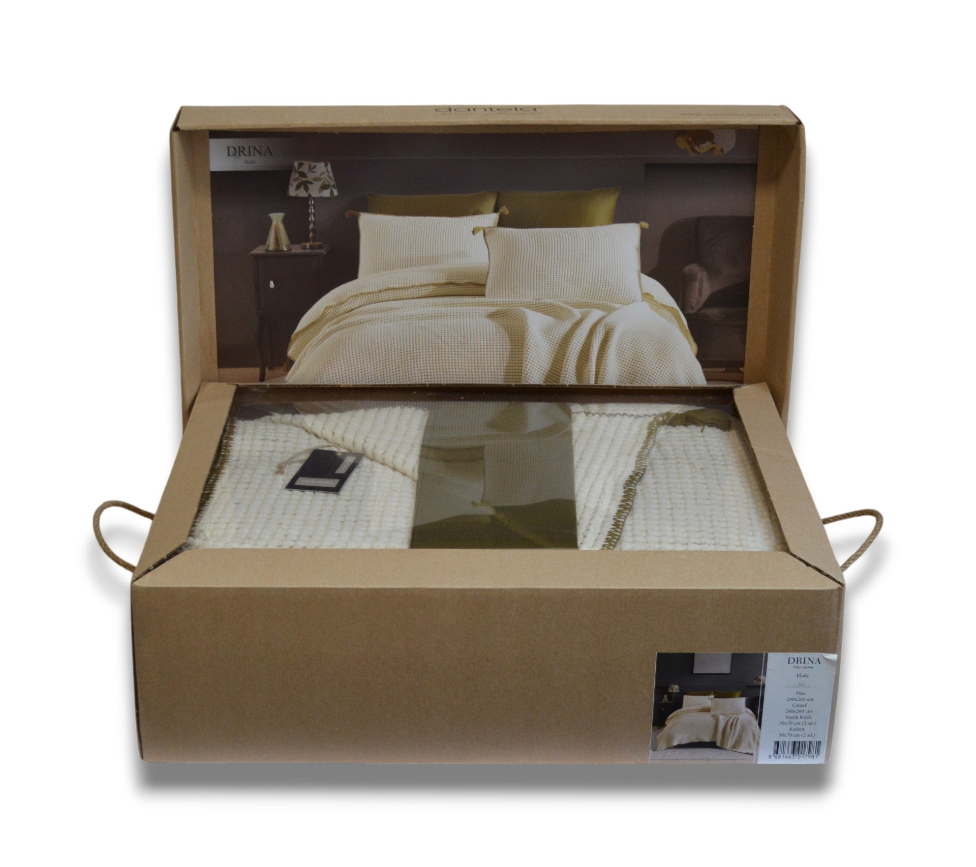 Постільна білизна з покривалом Dantela Satin 240 x 260 см Drina Haki