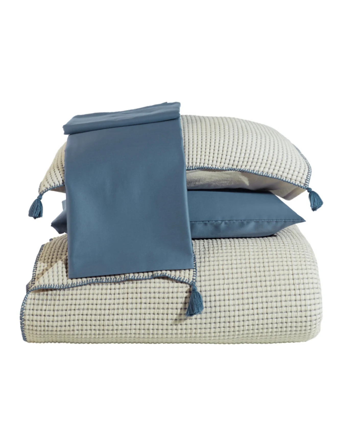 Постільна білизна з покривалом Dantela Satin 240 x 260 см Drina Indigo
