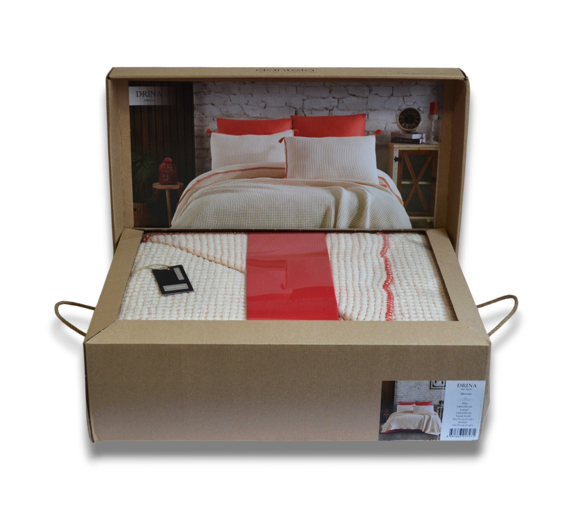 Постільна білизна з покривалом Dantela Satin 240 x 260 см Drina Mercan
