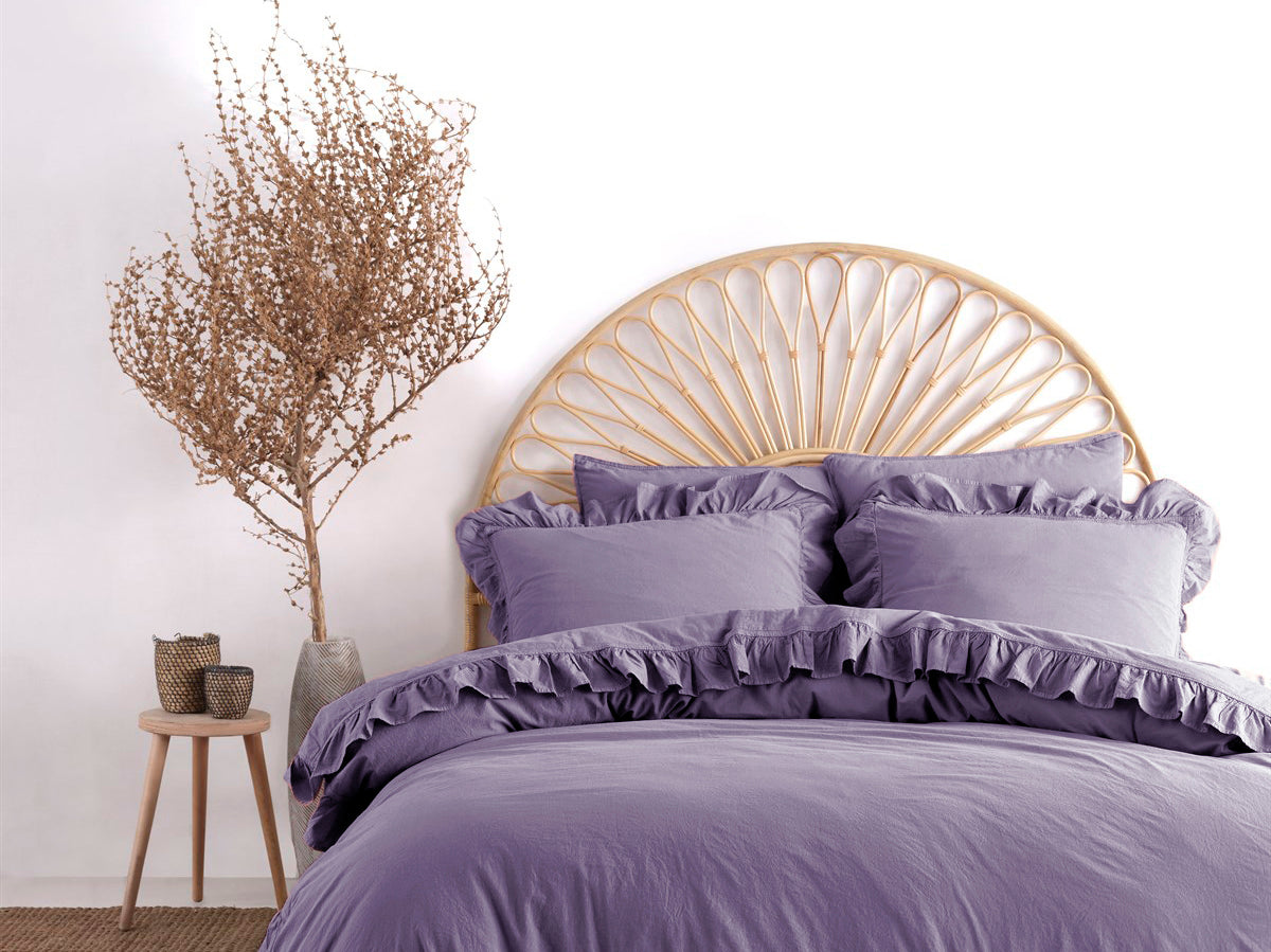 Постільна білизна Limasso Stonewashed Exclusive Ranforse 200 х 220 см Violet