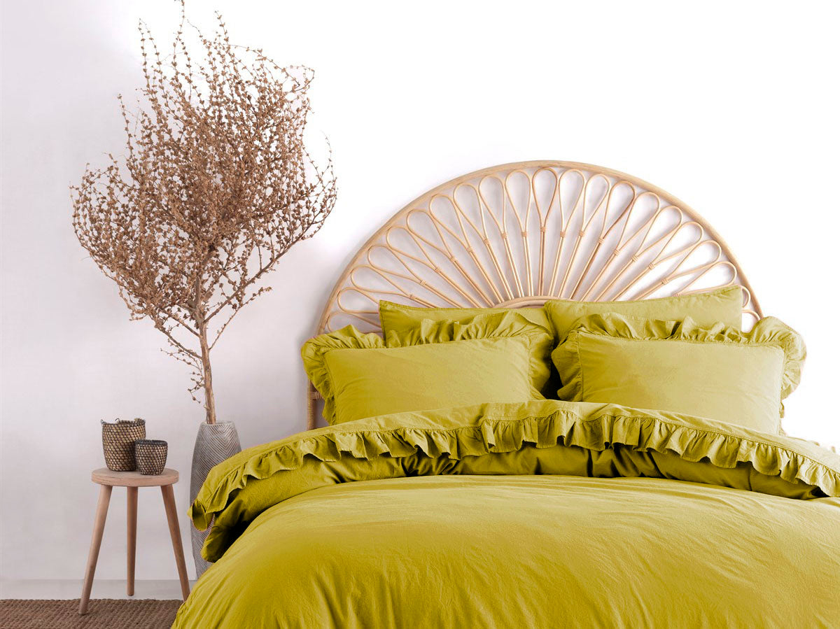 Постільна білизна Limasso Stonewashed Exclusive Ranforse 200 х 220 см Lemonade