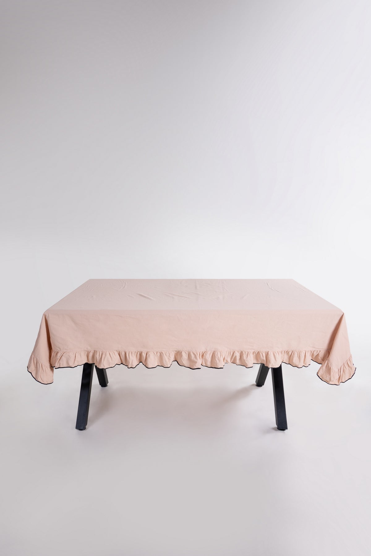 Скатертина з вареної бавовни Limasso Exclusive Esualte 160×220 см. Akdeniz Bej