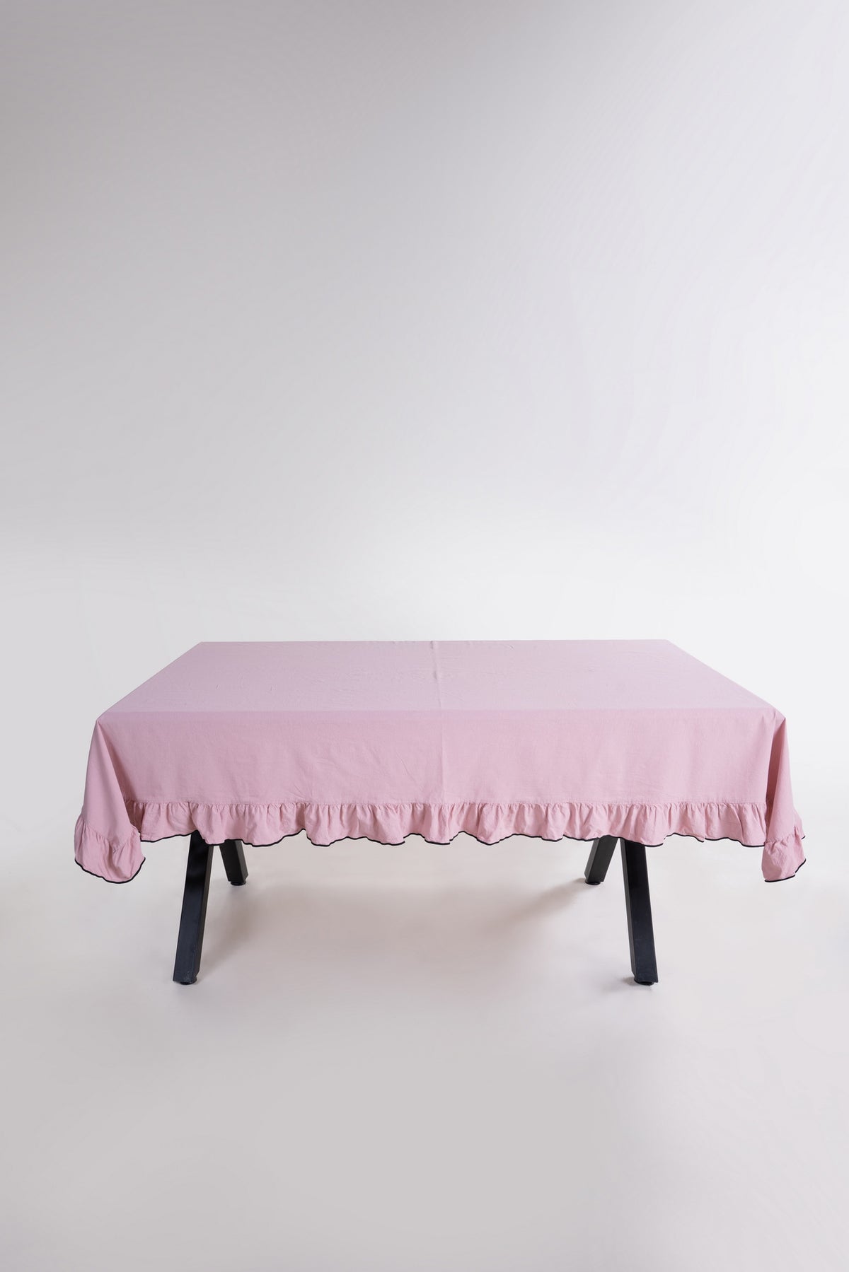 Скатертина з вареної бавовни Limasso Exclusive Esualte 160×220 см. Pale Mavue