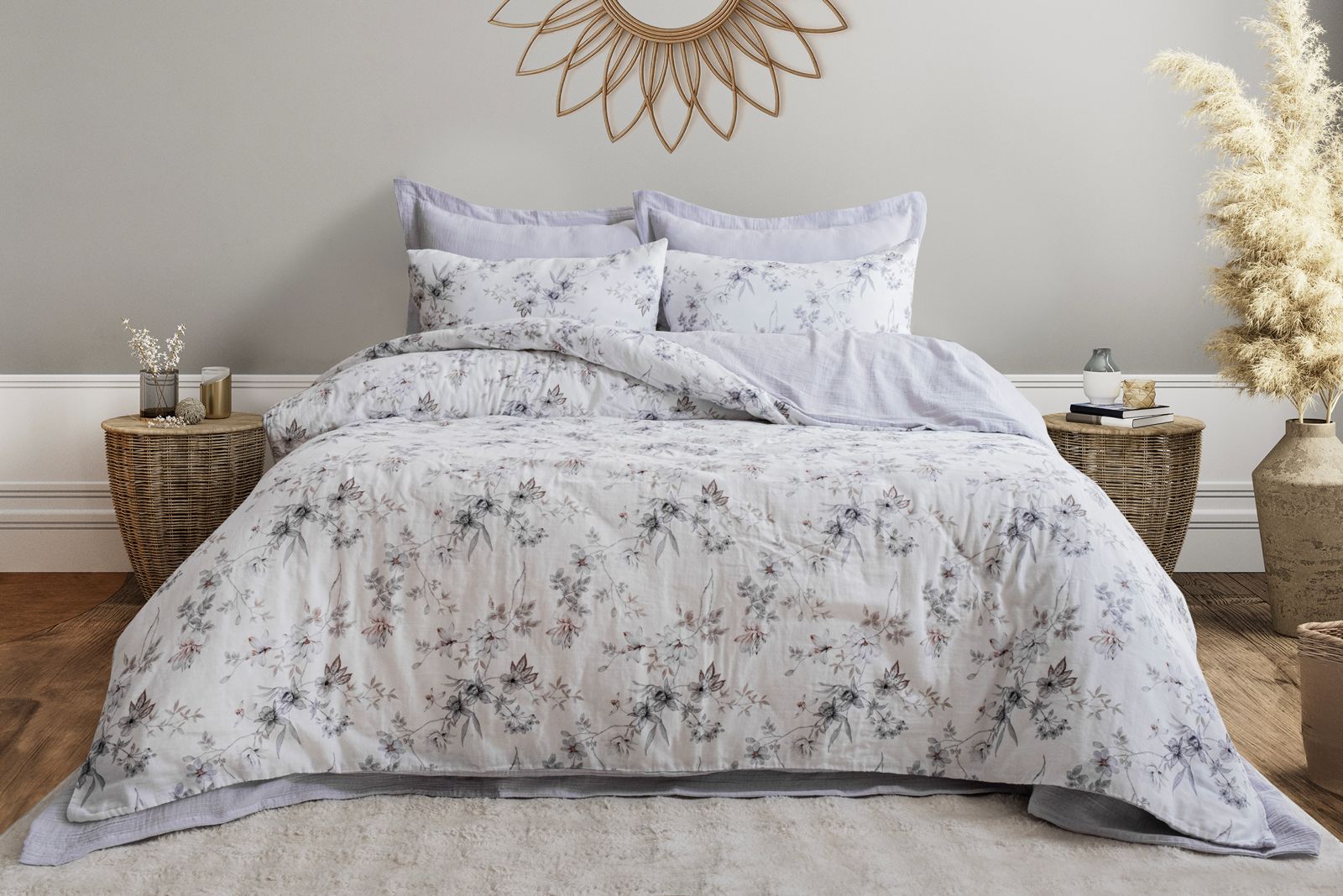 Комплект постільної білизни Saheser Digital Muslin 200х220 см  Elenore