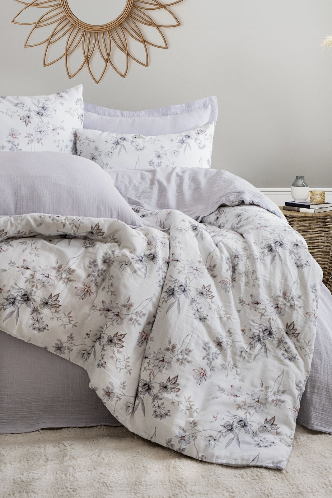 Комплект постільної білизни Saheser Digital Muslin 200х220 см  Elenore