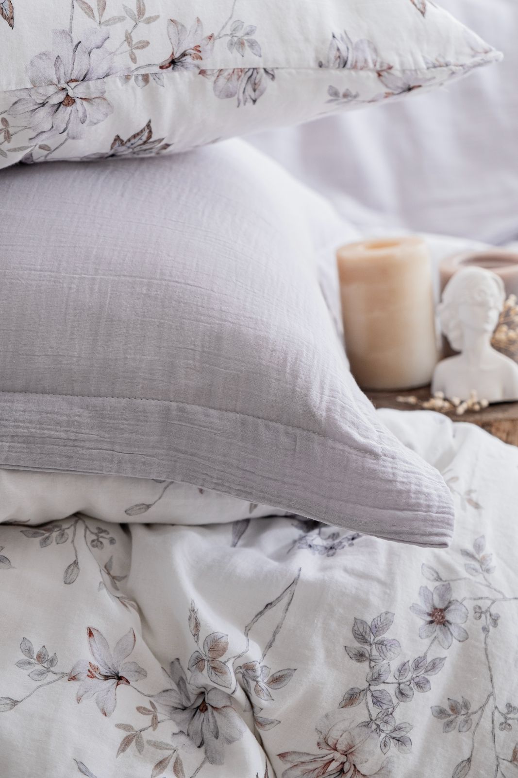 Комплект постільної білизни Saheser Digital Muslin 200х220 см  Elenore
