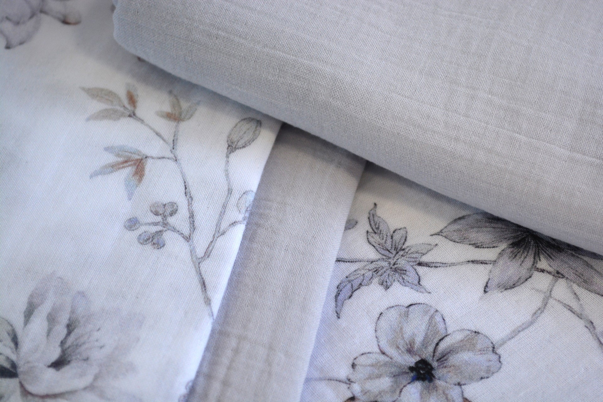 Комплект постільної білизни Saheser Digital Muslin 200х220 см  Elenore