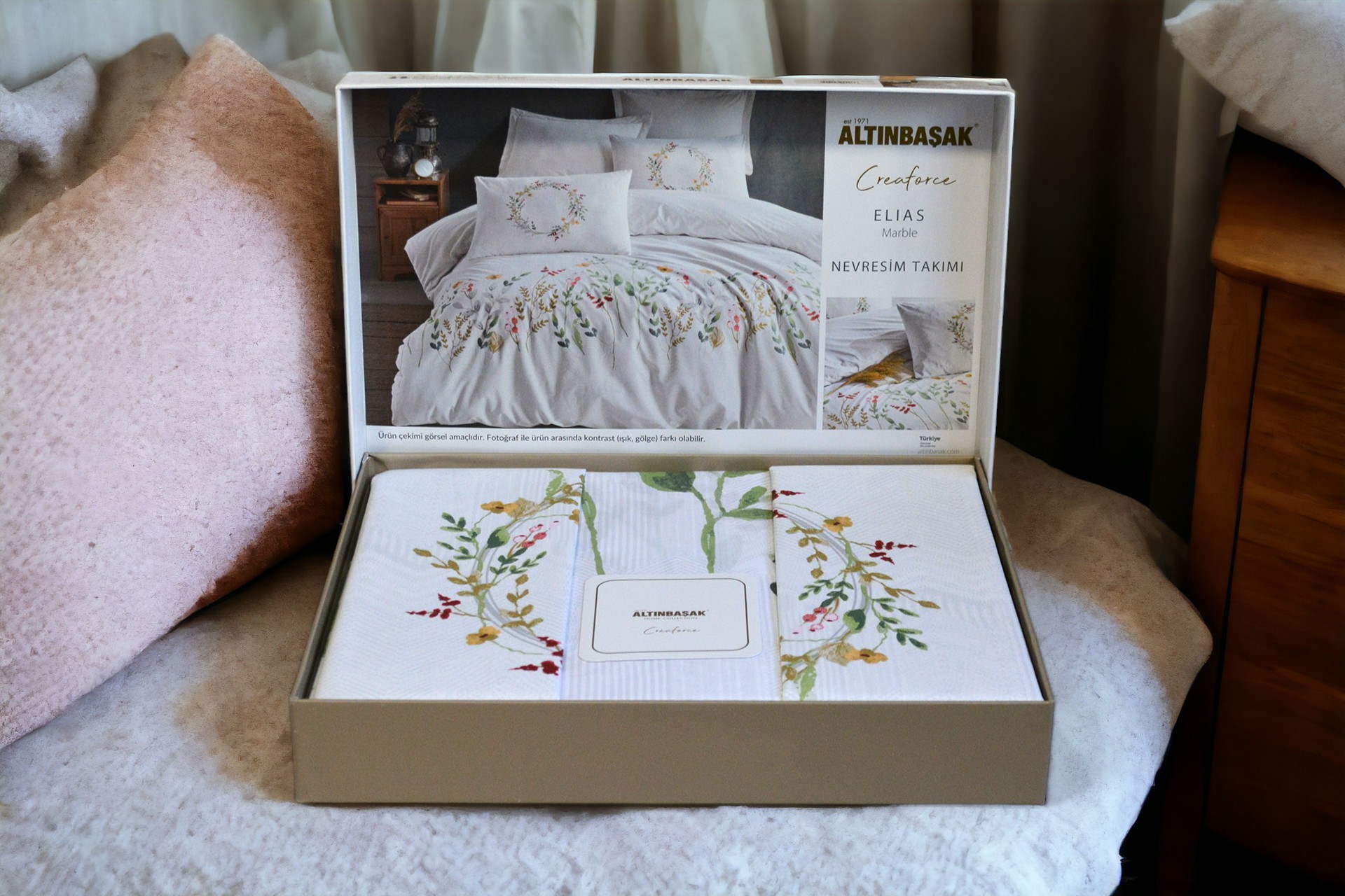 Постільна білизна Altinbasak Ranforse 160 х 220 см Elias Marble