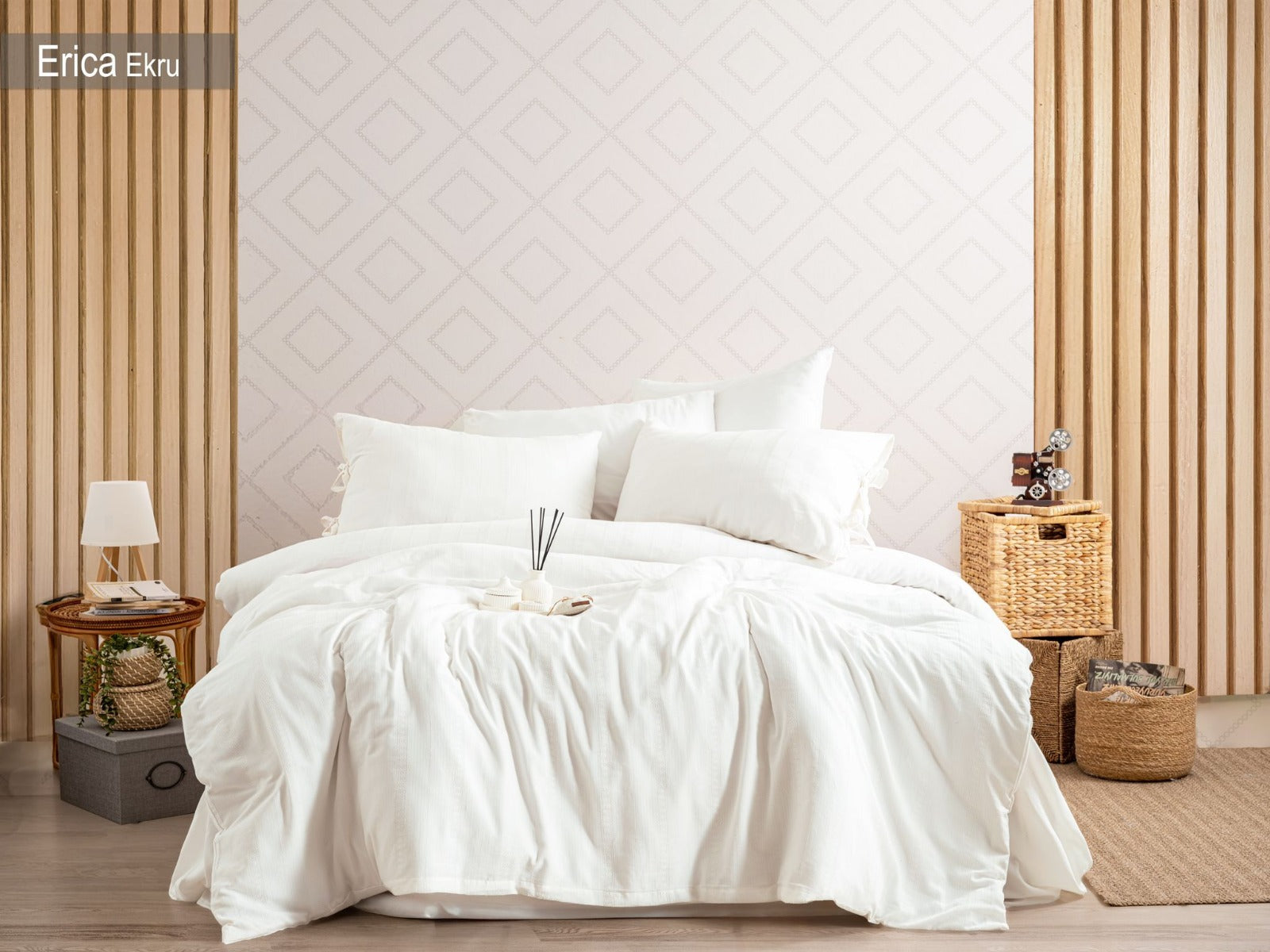 Постільна білизна  Pupilla Natural Series 200 х 220 см Erica Ekru