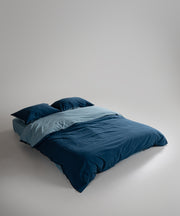 Постільна білизна Limasso Stonewashed Essualte 200 х 220 см Akdeniz Mavisi - Dress Blue