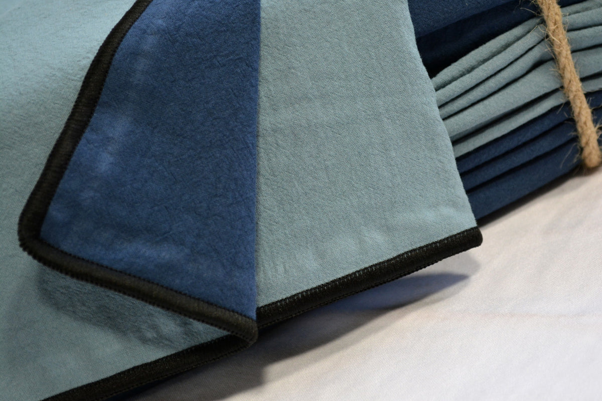 Постільна білизна Limasso Stonewashed Essualte 200 х 220 см Akdeniz Mavisi - Dress Blue