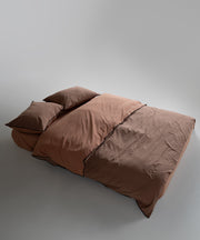 Постільна білизна Limasso Stonewashed Essualte 200 х 220 см Commenser - Woodsmoke