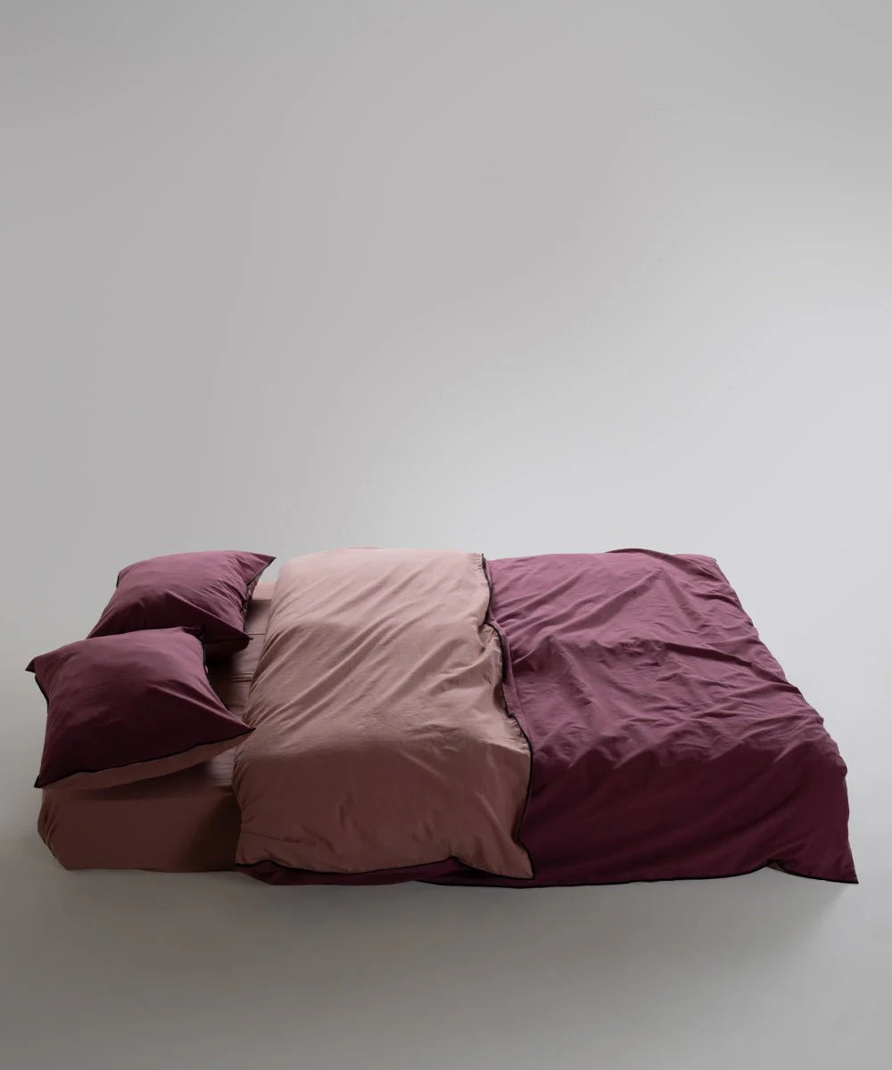 Постільна білизна Limasso Stonewashed Essualte 200 х 220 см Old Rose - Raspberry