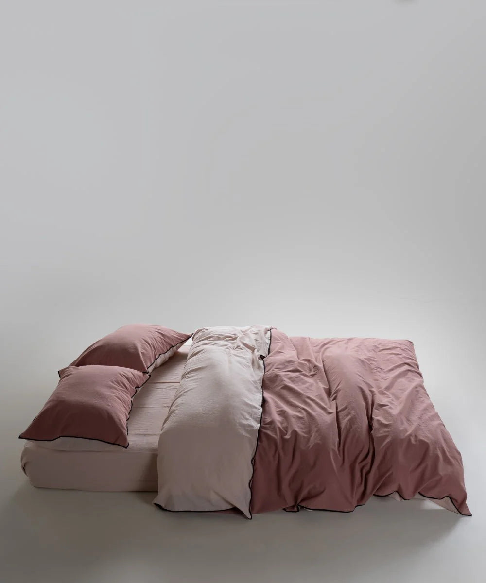 Постільна білизна Limasso Stonewashed Essualte 200 х 220 см Pristine - Old Rose
