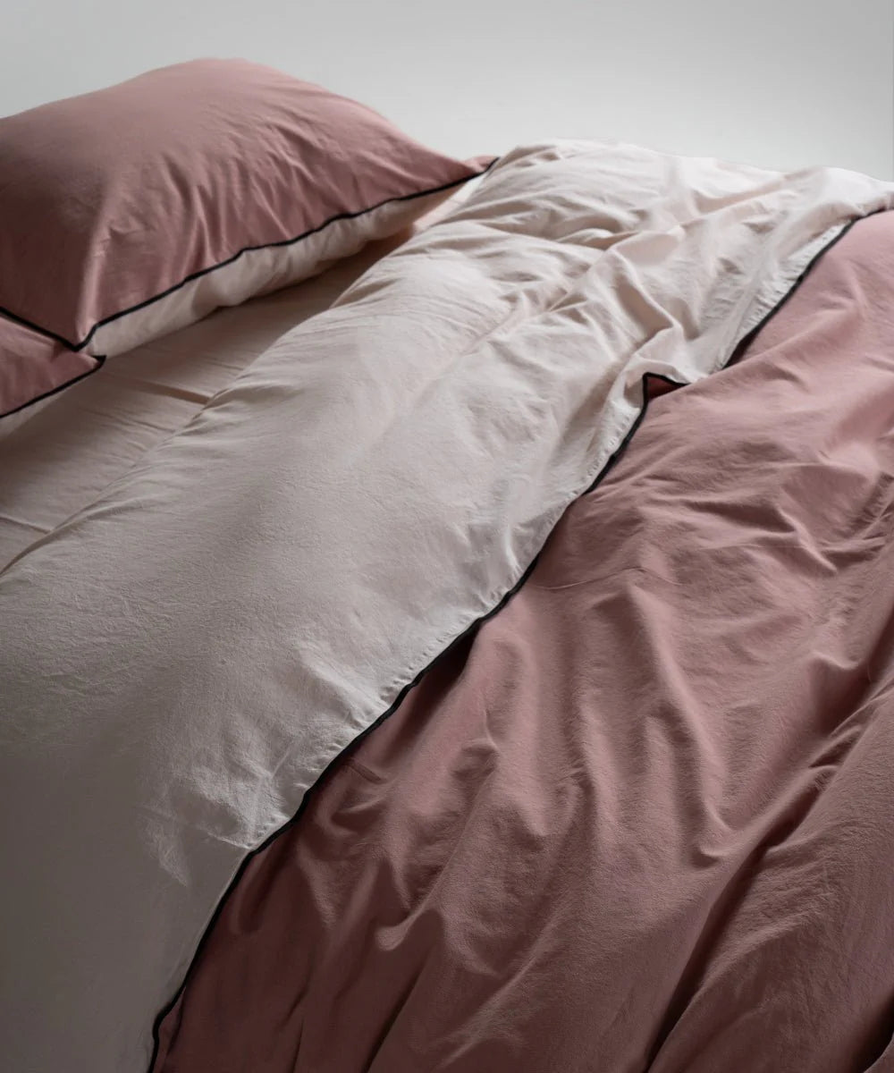 Постільна білизна Limasso Stonewashed Essualte 200 х 220 см Pristine - Old Rose