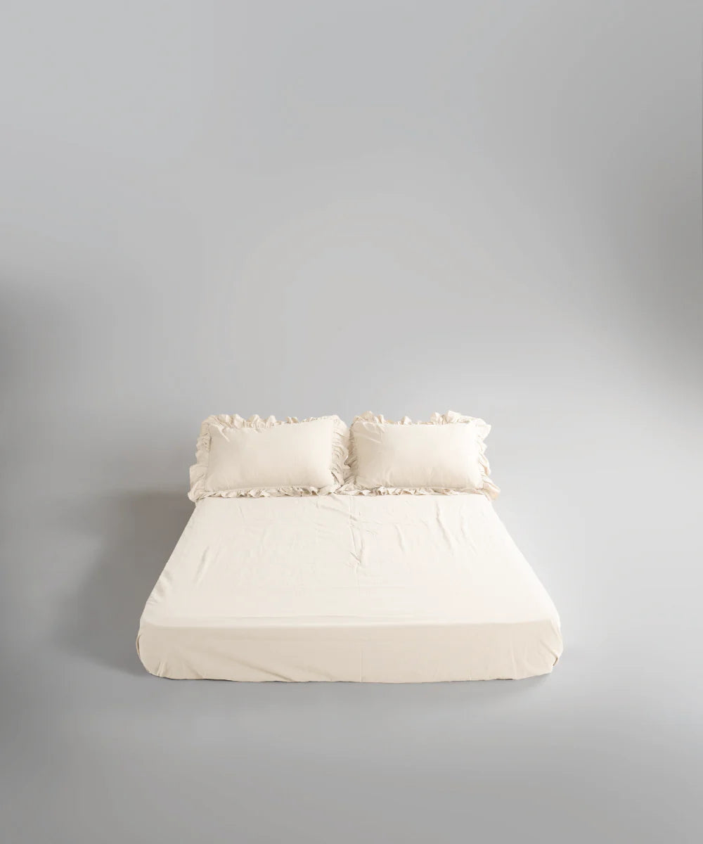 Постільна білизна Limasso Stonewashed Exclusive 200 х 220 см Akdeniz Krem
