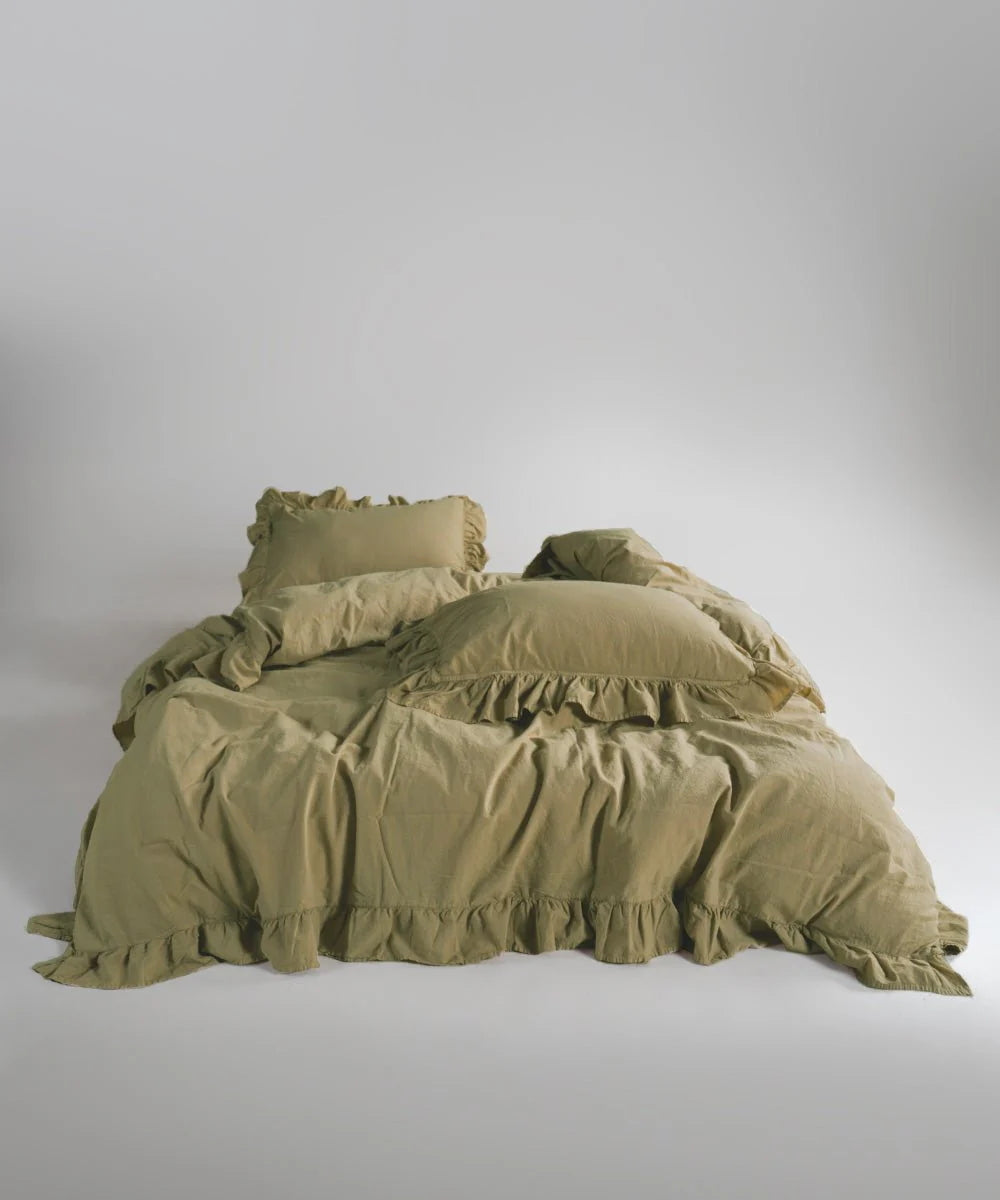 Постільна білизна Limasso Stonewashed Exclusive 200 х 220 см Akdeniz Yesili