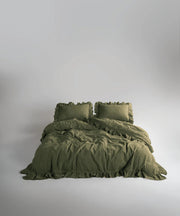 Постільна білизна Limasso Stonewashed Exclusive 200 х 220 см Capulet Olive