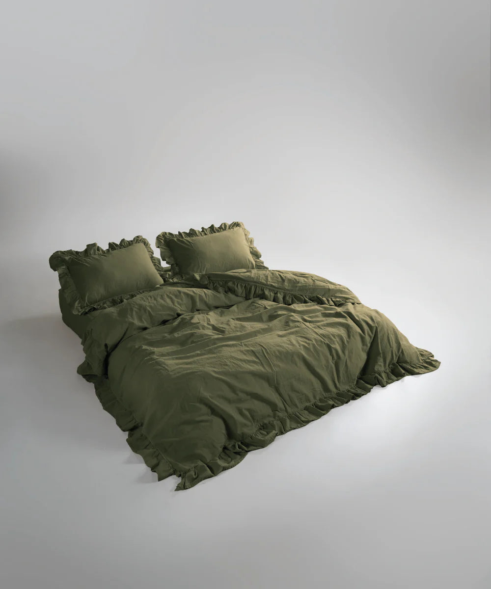 Постільна білизна Limasso Stonewashed Exclusive 160 х 220 см Capulet Olive