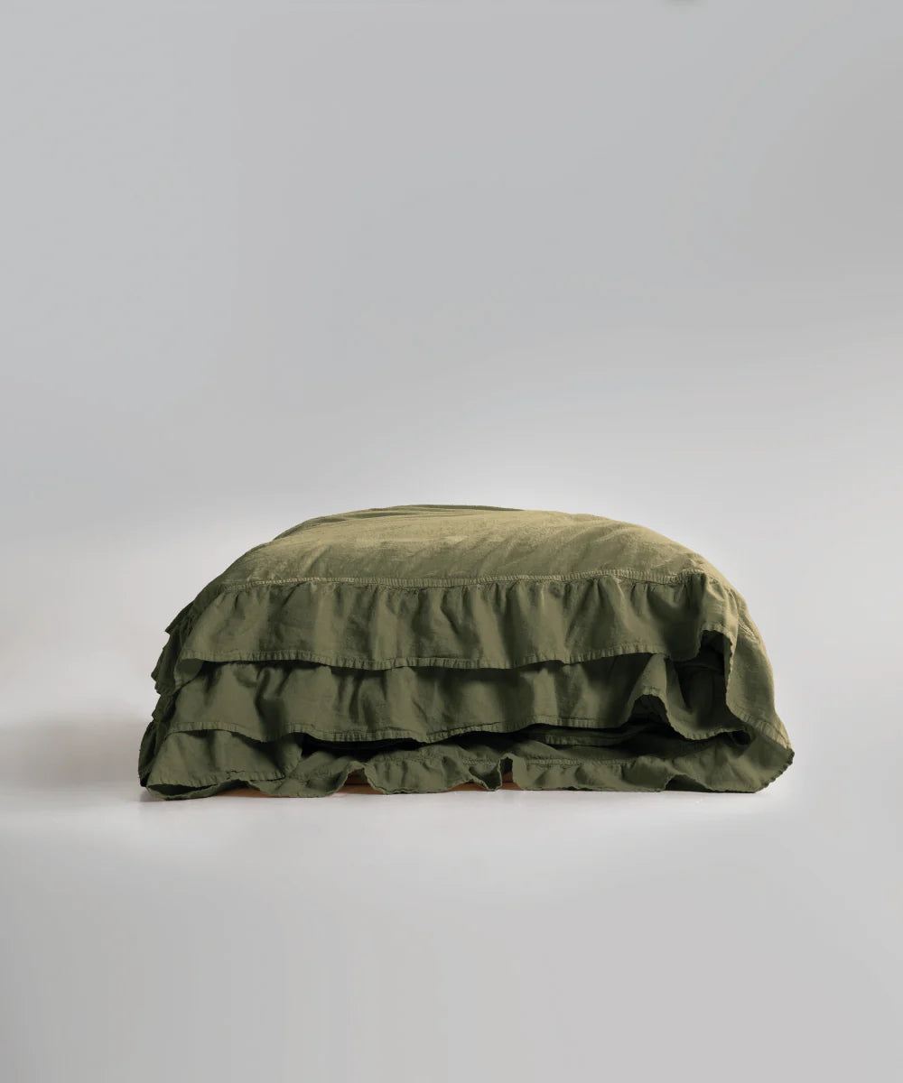 Постільна білизна Limasso Stonewashed Exclusive 160 х 220 см Capulet Olive