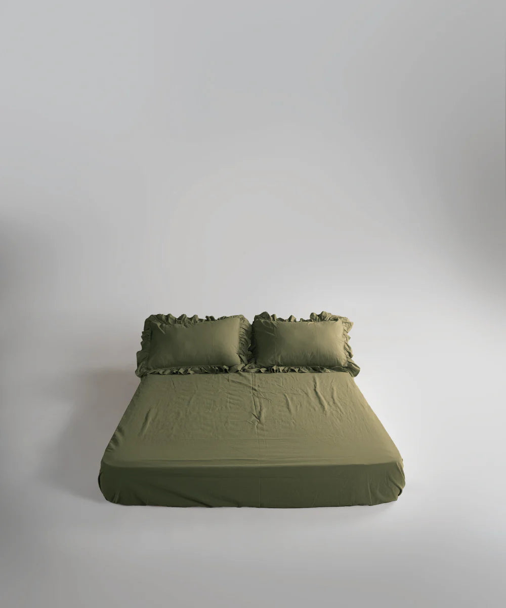 Постільна білизна Limasso Stonewashed Exclusive 160 х 220 см Capulet Olive