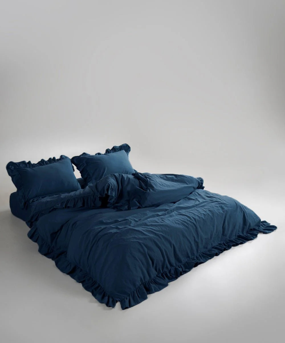Постільна білизна Limasso Stonewashed Exclusive 160 х 220 см Dress Blue
