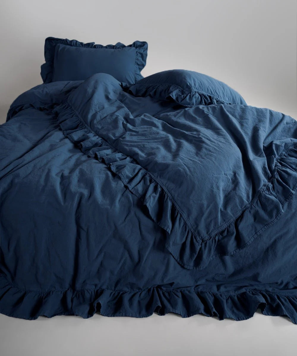 Постільна білизна Limasso Stonewashed Exclusive 160 х 220 см Dress Blue